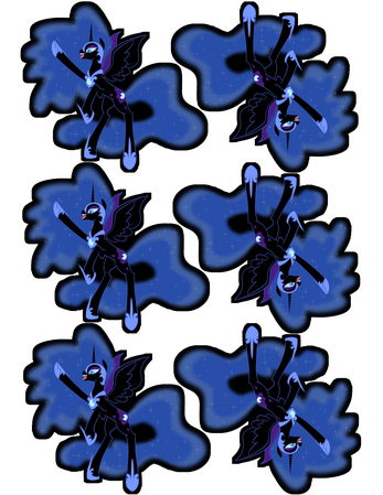 Nightmare Moon sticker sheet